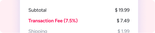 7.5% transaction fee on Teachable Starter plan
